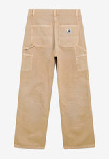 Carhartt Wip Brandon Double-Knee Canvas Pants Beige I037048CO/T_CARH-07E17