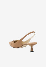 Jimmy Choo Amita 45 Suede Slingback Pumps Toffee AMITA45SUE/T_JIMCH-026983