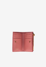 Saint Laurent Cassandre Bijou Leather Bi-Fold Wallet Pink 862438AAGB0_5478