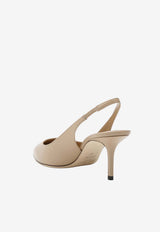 Jimmy Choo Love 85 Calf Leather Slingback Pumps Beige LOVESB65CLF/T_JIMCH-121503