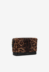 Saint Laurent Small Leopard Print Pouch Brown 840087AAE8I_2063