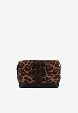 Saint Laurent Small Leopard Print Pouch Brown 840087AAE8I_2063