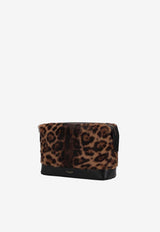 Saint Laurent Small Leopard Print Pouch Brown 840087AAE8I_2063