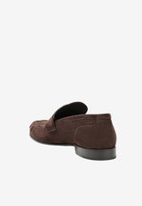 Jimmy Choo Ellis Suede Loafers Brown ELLISLOAFERFSUE/T_JIMCH-025623