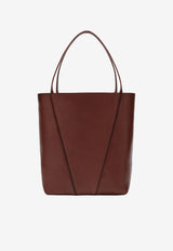 Chloé Medium Spin Grained Leather Tote Bag Brown CHC25SS811N84/T_CHLOE-26P
