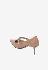 Jimmy Choo Bing 65 Crystal-Strap Patent Leather Pumps Ballet Pink BINGPUMP65PAT/T_JIMCH-110323