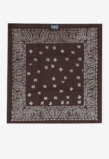 Dolce & Gabbana Paisley Print Square Scarf Brown DG0957510117706_TMO