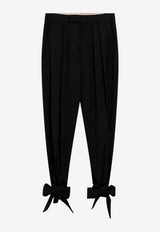 Chloé Pleated Fluid Crêpe De Chine Pants Black CH26APA12067/T_CHLOE-001