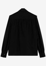 Chloé Lavallière Silk Blouse Black CH26AHT30005/T_CHLOE-001