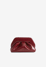 Themoirè Medium Bios Rigato Vegan Leather Clutch Bag Red 261WTMBM0ORVF_1557A