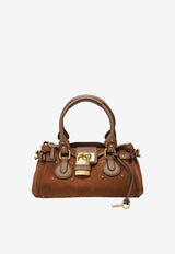 Chloé Paddington Suede Top Handle Bag Brown CH26AS802S77/T_CHLOE-206