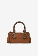 Chloé Paddington Suede Top Handle Bag Brown CH26AS802S77/T_CHLOE-206