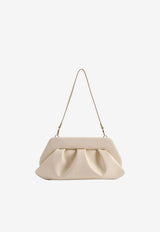 Themoirè Bios Baguette Vegan Leather Clutch Bag Cream NS1WTMBB0OOVF_0110A