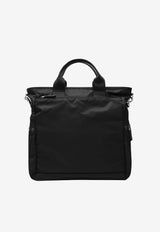 Prada Re-Nylon Logo Top Handle Bag Black 2VG136OOO2DMG/S_PRADA-F0002