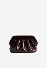 Themoirè Bios Rigato Vegan Leather Clutch Bag Chocolate 261WTMB00ORVF_1110A