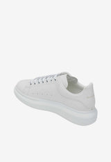 McQueen Oversized Leather Sneakers White 553680WIAIG/T_ALEXQ-9007