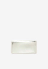 Christian Louboutin Bettina Laminated Leather Clutch Bag Platinum 1265167LE/T_LOUBO-PL12