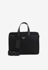Triangle Logo Re-Nylon Briefcase