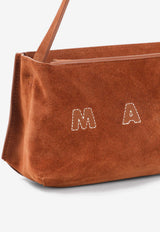 Museo Suede Leather Shoulder Bag