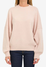 Khaite Margaux Cashmere Knit Pullover Pink 9560650--666