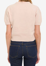 Khaite Golden Cashmere Knit Top Pink 18289650--666