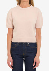 Khaite Golden Cashmere Knit Top Pink 18289650--666