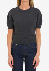 Khaite Golden Cashmere Knit Top Gray 18289650--205