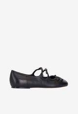 Marc Jacobs Kiki Ballet Flats in Smooth Leather Black 2F5FFL001F16_001