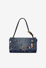 Marc Jacobs Large Trinket Charm Denim Dual Bag Denim 2R5HSH032H02_454