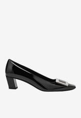 Roger Vivier Belle Vivier 45 Patent Leather Pumps Black RVW00600920D1P/T_ROGVI-B999