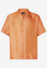 Fendi Printed Silk Bowling Shirt Orange FS1324B15U/T_FENDI-F0LQ8