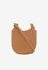 Longchamp Small Le Foulonné Leather Crossbody Bag Brown 10329021/T_LONG-M74