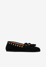 Isabel Marant Faxel Suede Leather Loafers Black MC0030FAD1A18S_01BK