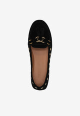 Isabel Marant Faxel Suede Leather Loafers Black MC0030FAD1A18S_01BK