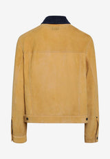 Loewe Suede Leather Jacket Camel H526Y34LBNSUE/T_LOEW-3150