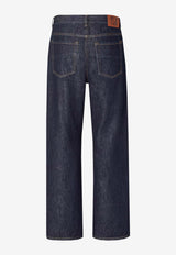 Fendi Logo Patch Straight-Leg Jeans Navy FLP302B15C/T_FENDI-F0QA2