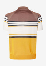 Fendi Striped Polo T-shirt Multicolor FZC173AWZ5/T_FENDI-F1X35