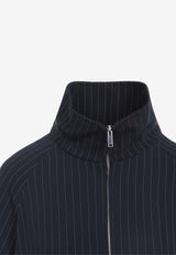 Baxter Oversized Pinstripe Track Jacket