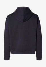 Fendi Zip-Up Hooded Sweatshirt Navy FY1360AUPB/T_FENDI-F0QB0