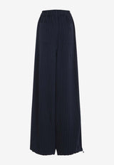 Oakdale Pinstripe Wide-Leg Pants