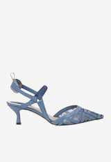 Fendi Colibrì Lite 55 Slingback Mesh Pumps Light Blue 8J8558AY0M/T_FENDI-F1XHP