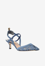 Fendi Colibrì Lite 55 Slingback Mesh Pumps Light Blue 8J8558AY0M/T_FENDI-F1XHP
