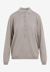 Tala Wool Knit Polo Sweater
