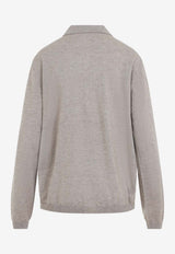 Tala Wool Knit Polo Sweater