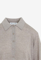 Tala Wool Knit Polo Sweater