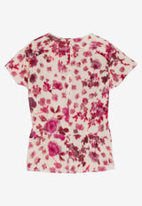 Isabel Marant Tullya Floral Print Blouse Pink HT0356FBD1J11I_40PK