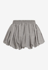 Alina Glen Palid Bubble Hem Shorts
