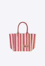 Isabel Marant Yenky Striped Tote Bag Red PM0002FCD1X13M_70RD