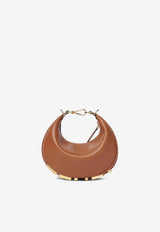 Fendi Mini Fendigraphy Leather Hobo Bag Brown 8BS081A5DY/T_FENDI-F1UK8