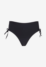 Isabel Marant Elasticated High-Waisted Bikini Bottoms Black SL0010FBD1P01I_01BK